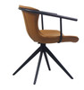 Modrest Maureen - Modern Camel & Black Dining Chair / VGHR3571-CML-DC