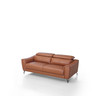 Divani Casa Danis - Modern Cognac Leather Brown Sofa / VGBNS-1803-BRN-S