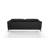 Divani Casa Danis - Modern Black Leather Sofa / VGBNS-1803-BLK-S