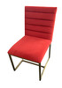 Modrest Barker - Modern Burnt Orange & Brush Gold Dining Chair (Set of 2) / VGGMDC-1251A-ORG