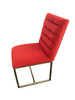 Modrest Barker - Modern Burnt Orange & Brush Gold Dining Chair (Set of 2) / VGGMDC-1251A-ORG