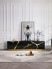 Modrest Aspen - Modern Black & Gold TV Stand / VGVCTV1801-BLK-TV