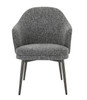 Modrest Cora - Modern Grey Fabric & Leatherette Dining Chair / VGCSCH-19005-GRY-DC