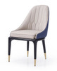 Modrest Marco - Modern Glam Beige & Blue Dining Chair / VGVCB1869-BLU-DC