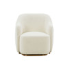 Modrest Masha Modern Off White Sherpa Accent Chair / VGRHAC-538-WHT-1