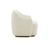 Modrest Masha Modern Off White Sherpa Accent Chair / VGRHAC-538-WHT-1