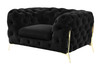 Divani Casa Sheila - Transitional Black Fabric Chair / VGCA1346-BLK-CH