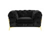 Divani Casa Sheila - Transitional Black Fabric Chair / VGCA1346-BLK-CH