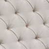 Park Avenue Queen Tufted Bed with Vintage Wing in Desert Sand Linen / PARKAVESDQUBED