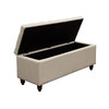 Park Ave Tufted Lift-Top Storage Trunk - Desert Sand Linen / PARKAVETRSD