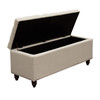 Park Ave Tufted Lift-Top Storage Trunk - Desert Sand Linen / PARKAVETRSD