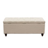 Park Ave Tufted Lift-Top Storage Trunk - Desert Sand Linen / PARKAVETRSD