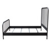 Mateo Rust Brown Powder Coat Metal Queen Bed / MATEORBQUBED