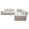 Jazz Modular 5-Seater Corner Sectional with Adjustable Backrests in Light Brown Fabric / JAZZ4AC1SC2ARLB