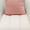 Venus Cream Fabric Chair w/ Contrasting Pillows & Gold Finished Metal Base / VENUSCHCM