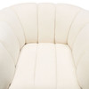 Venus Cream Fabric Chair w/ Contrasting Pillows & Gold Finished Metal Base / VENUSCHCM