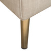 Ava Sofa in Sand Linen Fabric w/ Gold Leg / AVASOSD