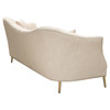 Ava Sofa in Sand Linen Fabric w/ Gold Leg / AVASOSD