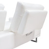 Russo Loveseat w/ Adjustable Seat Backs in White Air Leather / RUSSOLOWH