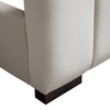 Venus Vertical Channel Tufted Eastern King Bed in Light Grey Velvet / VENUSLGEKBED