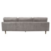 Kelsey Reversible Chaise Sectional in Grey Fabric / KELSEYSEGR