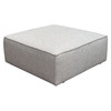 Vice Square Ottoman in Barley Fabric / VICEOTBA