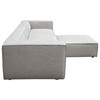 Vice 4PC Modular Sectional in Barley Fabric with Ottoman / VICE4PCBA