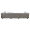 Vice 4PC Modular Sectional in Barley Fabric with Ottoman / VICE4PCBA