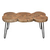 Joss Natural Acacia One of a Kind Live Edge Rectangle Cocktail Table w/ Black Hairpin Legs / JOSSRCTNA
