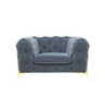 Divani Casa Sheila - Modern Dark Grey Fabric Chair / VGCA1346-DKGRY-A-CH