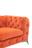 Divani Casa Delilah - Modern Orange Fabric Sofa / VGCA1546-ORG-A-S