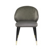 Modrest Elon - Modern Dark Grey Velvet Dining Chair (Set of 2) / VGSWSFC463-DKGRY