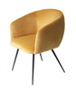 Modrest Luzerne - Modern Yellow Velvet Dining Chair / VGYFDC1041-YEL-DC