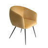 Modrest Luzerne - Modern Yellow Velvet Dining Chair / VGYFDC1041-YEL-DC
