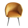 Modrest Luzerne - Modern Yellow Velvet Dining Chair / VGYFDC1041-YEL-DC