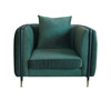 Divani Casa Oswego - Modern Dark Green Jade Accent Chair / VGEUMC-9712SF-GRN-CH