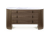Modrest Chelton - Contemporary White Ceramic & Walnut Dresser / VGHB351C-WAL-DRS