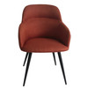 Modrest Scranton - Modern Orange & Black Dining Chair / VGYFDC1074-ORG-DC