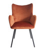 Modrest Barrett - Modern Orange & Black Dining Chair / VGYFDC1040-ORG-DC