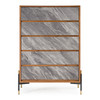 Nova Domus Metcalf - Mid-Century Walnut & Grey Chest / VGMAQT-S831-BR-120-WAL-CHEST
