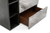 Nova Domus Maranello - Modern Grey Wash & Faux Marble Chest / VGMAMQT-S25-BR-121-GRY-CHEST