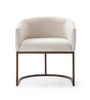 Modrest Elisa - Modern Off White & Brass Dining Chair / VGVCB8369-OFFWHT-DC