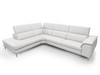 Lamod Italia Viola - Italian Contemporary Grey Leather Left Facing Sectional Sofa / VGCCVIOLA-KIM-GRY-LAF-SECT