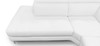 Lamod Italia Viola - Italian Contemporary White Leather Left Facing Sectional Sofa / VGCCVIOLA-KIM-WHT-LAF-SECT