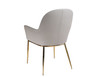 Modrest Blanton - Modern Grey Leatherette & Gold Accent Chair / VGOBTY148-GRY-CH