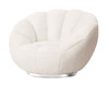 Modrest Dacano - White Sherpa Accent Chair / VGMFOC-248-WHT-CH