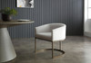 Modrest Elisa - Modern Beige Velvet & Brass Dining Chair / VGVCB8369-BG-DC