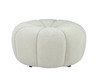 Divani Casa Gadson - Contemporary White Sherpa Ottoman / VGODZW-20094-WHT-OTT