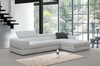 Divani Casa Pella Mini - Modern White Leather Right Facing Sectional Sofa / VGCA5106A-WHT-RAF-SECT