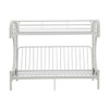 Eclipse Twin XL/Queen Futon Bunk Bed / 02093WH